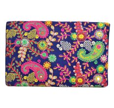 Navy Blue Tribal Ethnic Gypsy Clutch Shoulder Bag