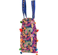 Navy Blue Gypsy  Hippie Banjara Shoulder Bag