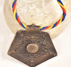 Bronze Pendant Pentagon Shape