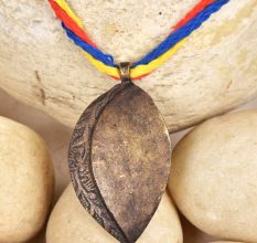 Brass Leaf Pendant