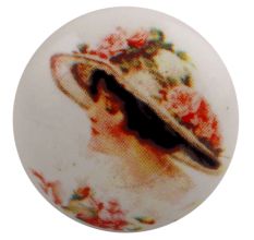 Lady Ceramic Flat Cabinet Knob Online