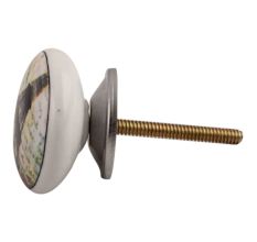 Multicolor Big Tower Ceramic Flat Cabinet Knob Online