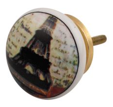 Multicolor Big Tower Ceramic Flat Cabinet Knob Online