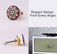 Multicolor Star Ceramic Flat Dresser Knob Online