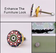 Multicolor Star Ceramic Flat Dresser Knob Online
