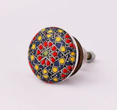Mixed Color Ceramic Flat Drawer Knob Online
