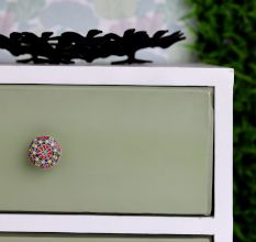 Mixed Color Ceramic Flat Drawer Knob Online