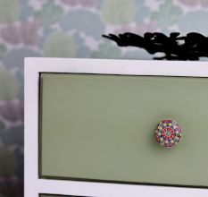 Mixed Color Ceramic Flat Drawer Knob Online