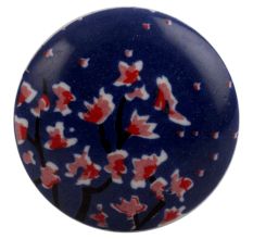 Pink Flower Ceramic Flat Dresser Knob Online