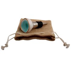 Sea Green Ceramic Wine Stopper
