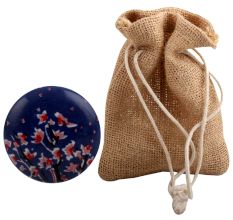 Pink Flower Ceramic Flat Wine Stopper