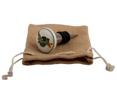 Sea Green Dragon Ceramic Flat Wine Stopper