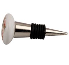 Beautiful Lady Flat Ceramic Wine Stopper