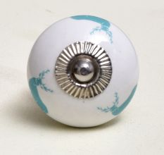 Sea Green Standing Rein Deer Pattern Ceramic Dresser Knob Online