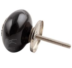 Black Standing Rein Deer Ceramic Cabinet Knob Online