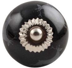 Black Running Rein Deer Ceramic Dresser Knob Online