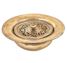 Brass Hand Wash Pot with a Designer Lid