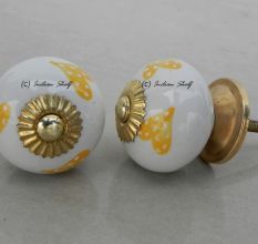 Yellow Heart Knob