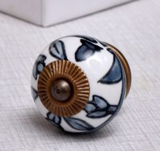 Grey Flower Knob