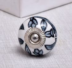 Grey Flower Knob