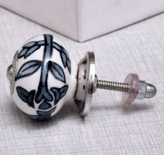 Grey Flower Knob