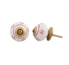 Pink Small Flower Knob