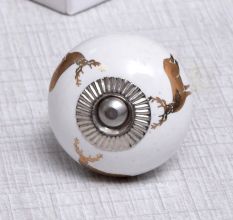 Golden Standing Rein Deer Pattern Ceramic Cabinet Knob Online