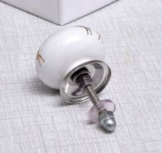 Golden Standing Rein Deer Pattern Ceramic Cabinet Knob Online