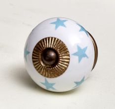 Sea Green Star Ceramic Drawer Knob Online