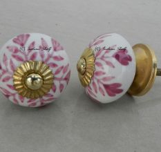 Pink Leaf Knob