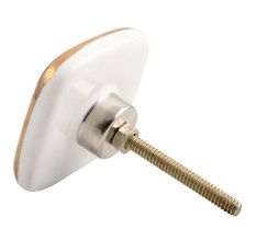 Black Sea Shell Square Ceramic Cabinet Knob Online