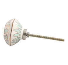 Sage Green Hexagon Ceramic Drawer Knob