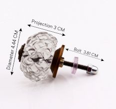 Clear Fine Cut Glass Drawer Knob Online