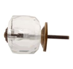 Clear Fine Cut Glass Dresser Knob Online