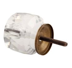 Clear Fine Cut Glass Dresser Knob Online