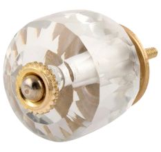 Clear Fine Cut Glass Dresser Knob Online