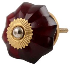 Red Melon Glass Cabinet Knob Online