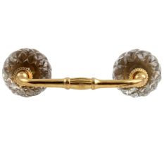 Clear Beautiful Fine Cut Glass Bridge Handle