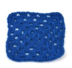 Dark Blue Square Handmade Woolen Coasters Pack Of 6