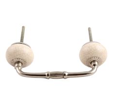 Round Crackle Ceramic Bridge Handle