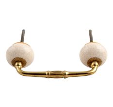 Round Crackle Ceramic Bridge Handle