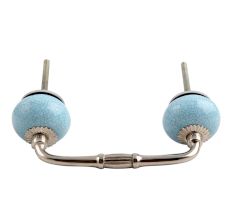 Sky Blue Crackle Ceramic Bridge Handle