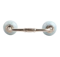Sky Blue Crackle Ceramic Bridge Handle