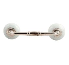 White Green Crackle Ceramic Bridge Handle