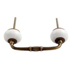 White Turquoise Ceramic Bridge Handle
