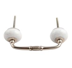 White Turquoise Ceramic Bridge Handle