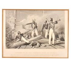 Lithograph On Indian Rebellion Of 1857