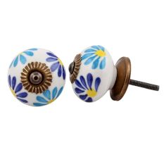 Blue Angel Ceramic Knob