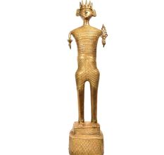 Brass Handmade Tribal Man Figurine