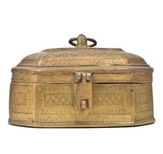 Octagonal Bronze Storage Box